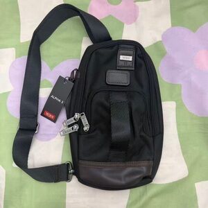 🍬Tumi Alpha Bravo Anti-Theft Chest Sling Bag | Tactical Black Crossbody